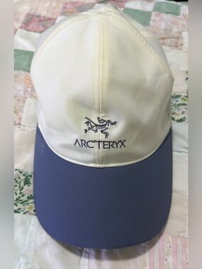 Arc'teryx Bird Word Rune White/Blue Adjustable Baseball Cap Hat Men’s S/P-M/M